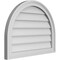 Ekena Millwork Round Top Surface Mount PVC Gable Vent w/ 2"W x 1-1/2"P Brickmould Frame, 26"W x 20"H GVPRT26X2002SN - alternate 3